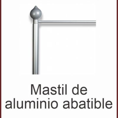 mastil de aluminio abatible